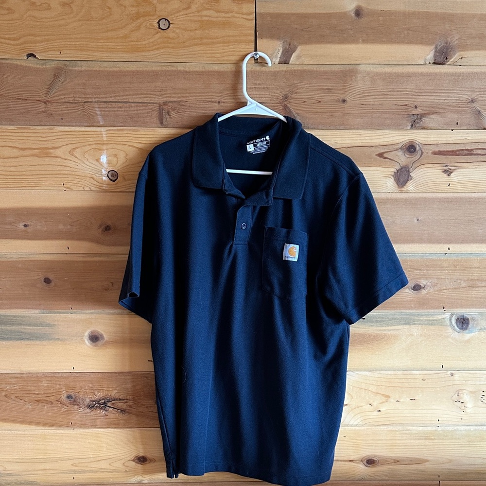 Carhartt Men's Navy Polo Shirt